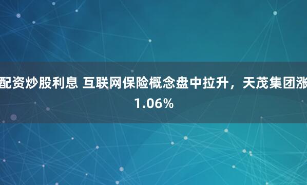 配资炒股利息 互联网保险概念盘中拉升,天茂集团涨1.06%